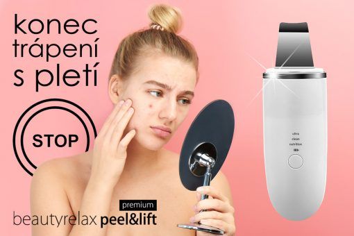 Ultrazvuková špachtle BeautyRelax Peel&lift Premium bílá
