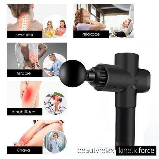 Masážní přístroj BeautyRelax Kineticforce Black Edition