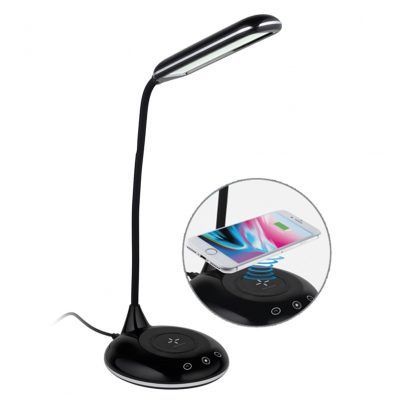 Luxusní stolní lampička se stojanem Timelife pro bezdrátové nabíjení telefonu